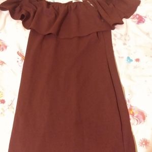 Shirt Red Flare Top Dress